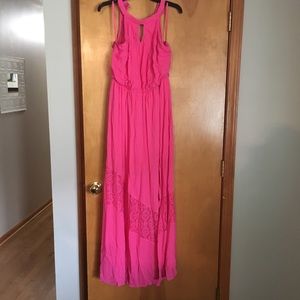 NWT Hot Pink Maxi Dress